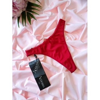 Tanga Rojo Acousma con Cierre Ajustable