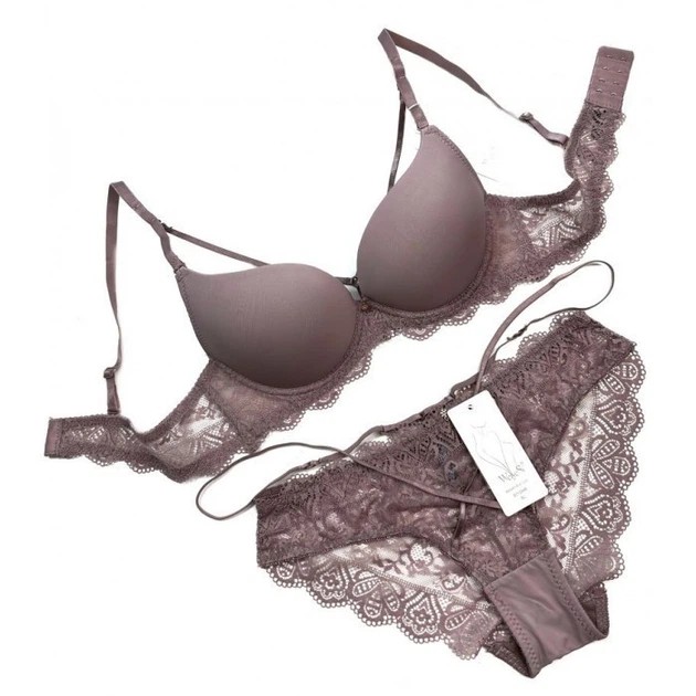 Weiyesi Schokoladenfarbener Dessous-Set