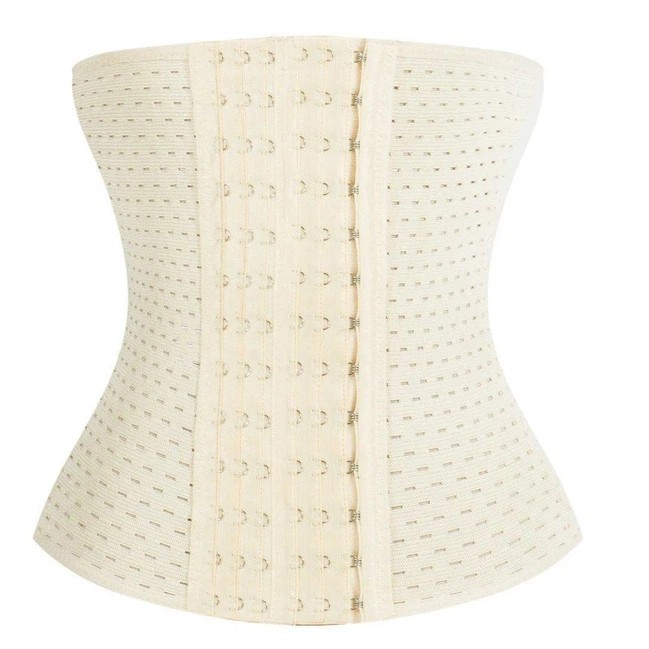 Damen Unterbrust Korsett ohne Träger in Beige