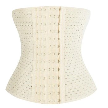 Damen Unterbrust Korsett ohne Träger in Beige