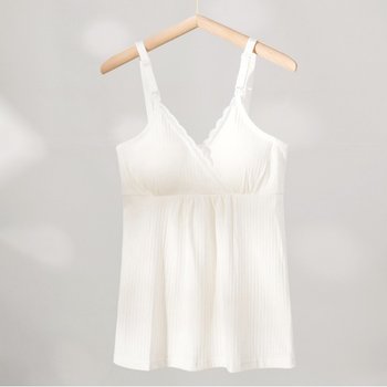 Nursing and Maternity Top in White