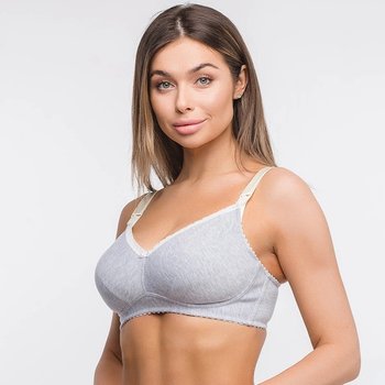 Amethyst Nursing Bra for Moms Grey