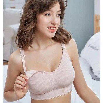Nursing Bra Top Without Underwire in Pink