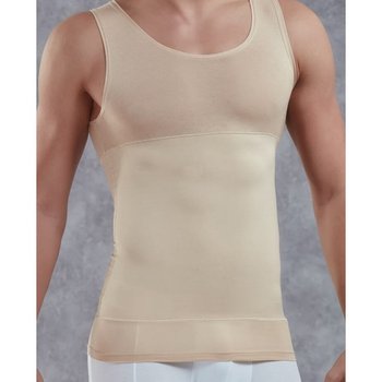 Doreanse Men's Shaping Tank Top in Beige