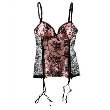 H&M Lace Corset in Rich Pink Color
