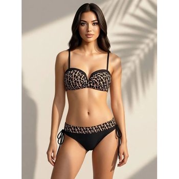 Sisianna 55981-1 Black-Beige Swimsuit