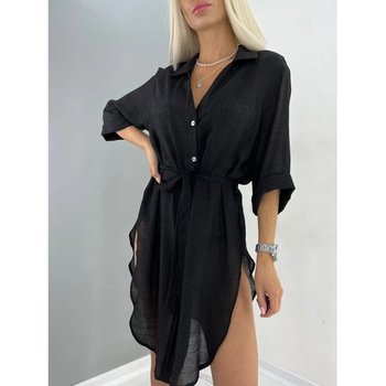 Black Beach Tunic Shirt with Belt Z.Five SD020