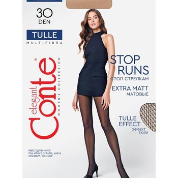 Conte Collant Tulle 30 Den Women's Tights Bronze