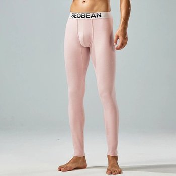 Men's Seobean Long Johns in Peach Color