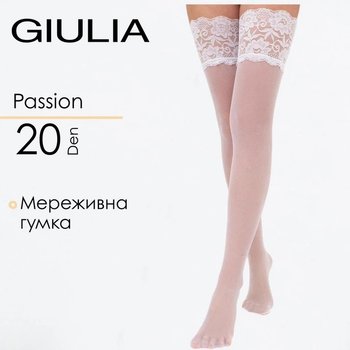 Giulia PASSION 20 3/4 White Thigh Highs
