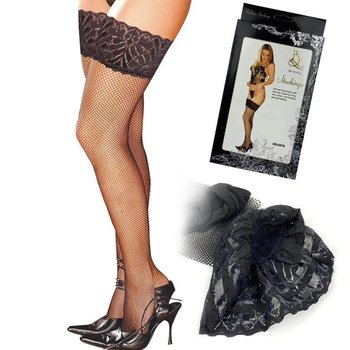 Seductive Black Fishnet Stockings