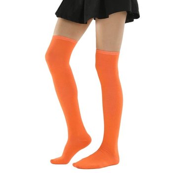 Knee-High Orange Socks One Size