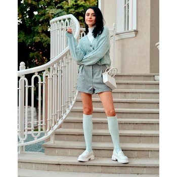 Mint Knee-High Socks