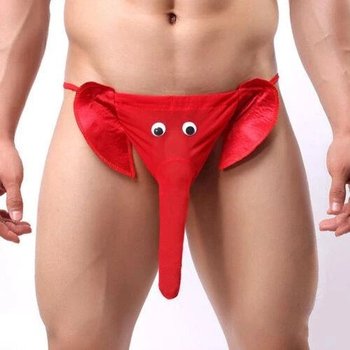 Men's Elephant Briefs in Red