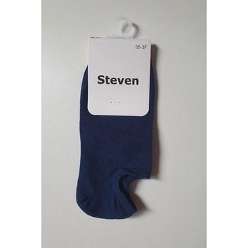 Steven Dark Blue No-Show Socks
