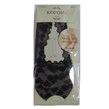 Women’s Silicone-Backed No-Show Socks Black