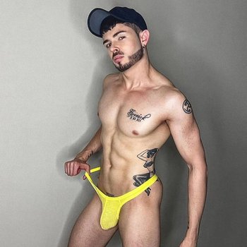 Men's Yellow Thong XXL