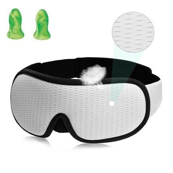 Silenta 3D Breath Sleep Mask White with Earplugs