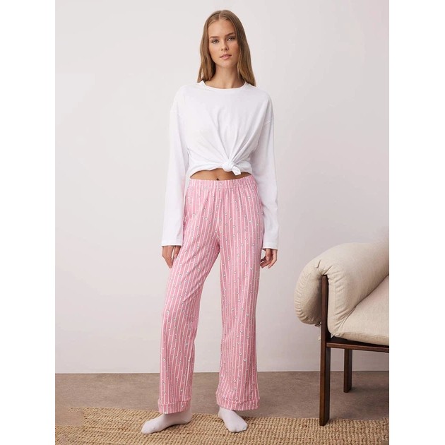 Women's Trendyol Pajama Pants in Pink