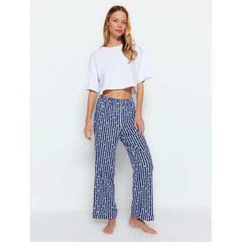 Trendyol Women's Pajama Pants Navy Blue
