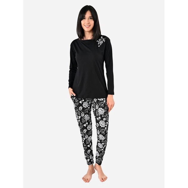 Damen Uniconf Pyjama in Schwarz