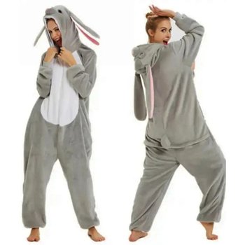 Adult Bunny Kigurumi in Grey