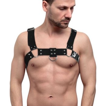 Men's Chest Harness in Black by Feral Feelings