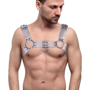 Men's Feral Feelings Harness in Transparent Color