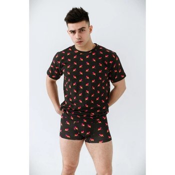 Men's Boxers and T-Shirt in Black