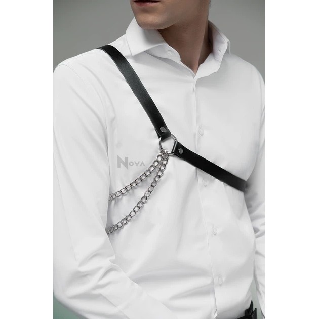 Men's Leather Harness Nova — Black Color