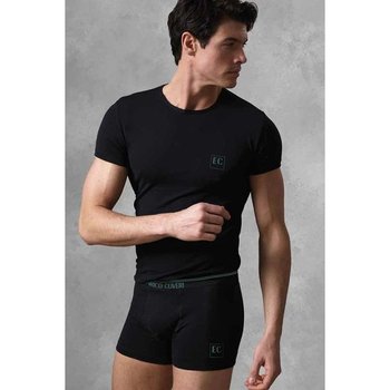 Men's Underwear Set — Cotton T-Shirt and Black Boxers
