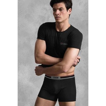 Enrico Coveri Men's Underwear Set — Black T-Shirt and Boxers