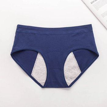Chormien Mid-Rise Period Panties Blue