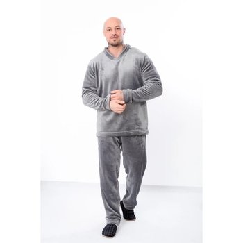 Herren Fleece-Pyjama in Grau — Komfort für Zuhause