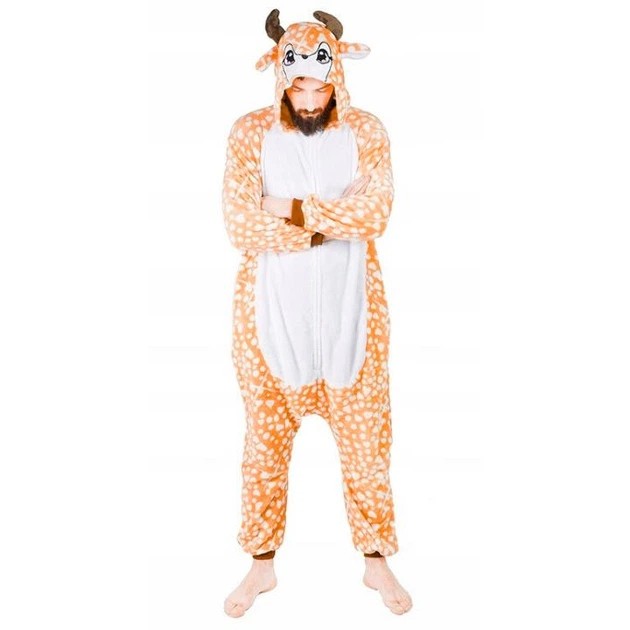 Men's Kigurumi Pajama My Kigu — Brown Reindeer