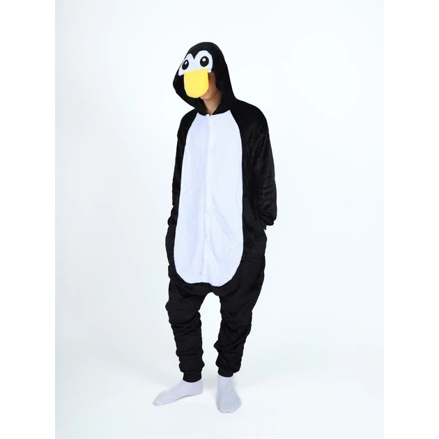 Kigurumi Pajama for Men Penguin Black