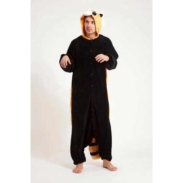 My Kigu Men's Light Brown Kigurumi with Hood — Comfort at Home