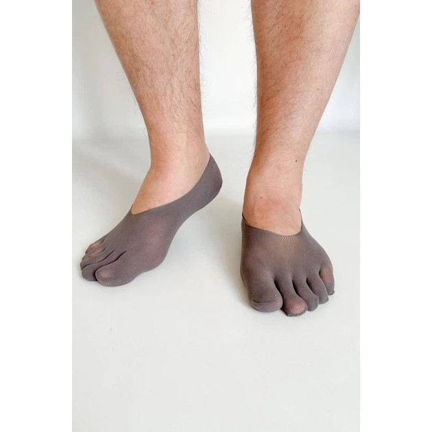 ToeFit Nylon Zehensocken Apmi grau — Komfort für jeden Tag