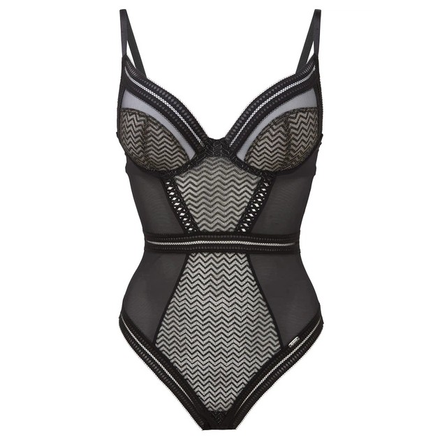 Gossard Contradiction Black Lace Bodysuit