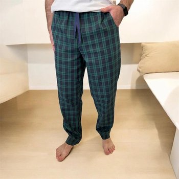 Men's COSY Flannel Pajama Pants Green/Blue