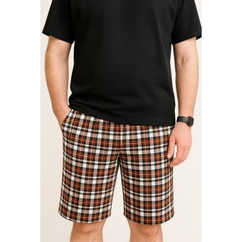 City Chill Pajama Shorts Red-Black
