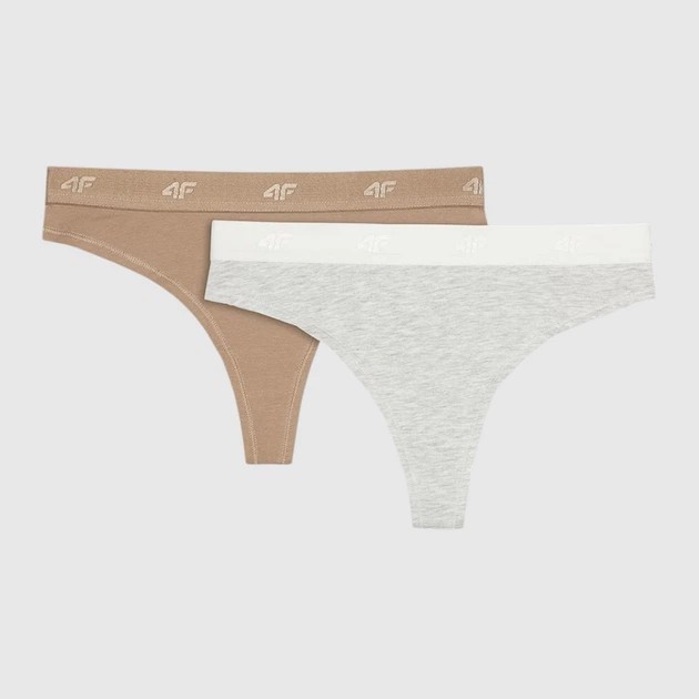 Set von Damen Baumwoll-Tangas von 4F — Komfort und Stil
