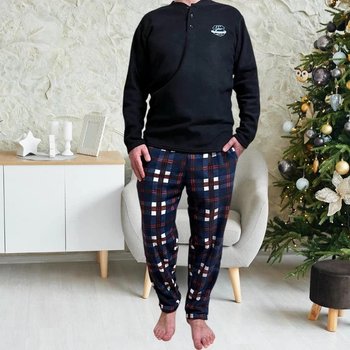 Men's City Love Pajama in Black and Blue