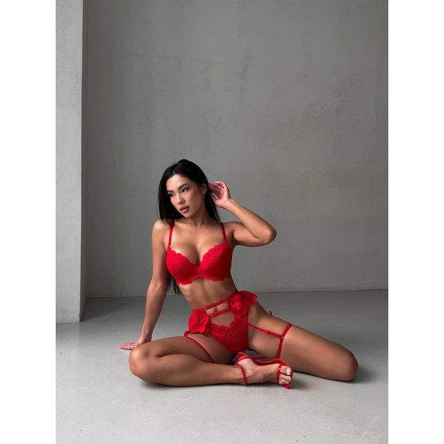 Vicky Red Bra — Comfort and Elegance