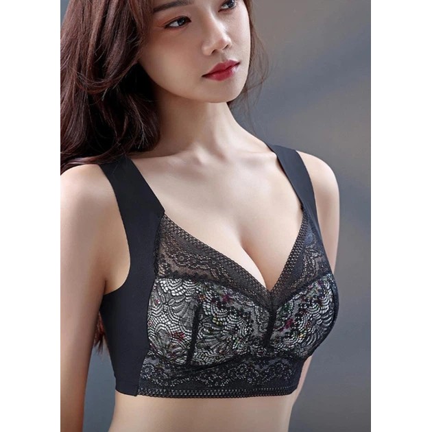 Elastic Lace Cup Top — Comfortable Black Top