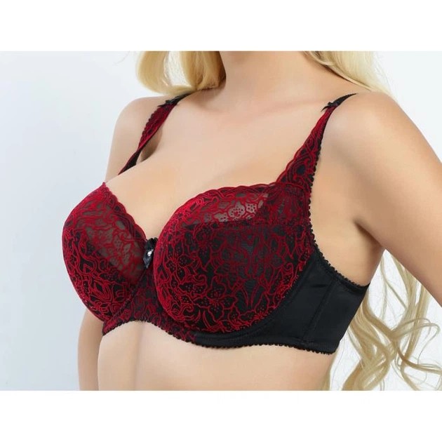 Lanny mode Soft-Cup-BH in Schwarz und Rot