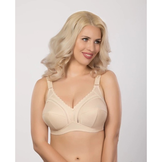 Elita Wireless Bra in Beige — Comfortable Support for Women