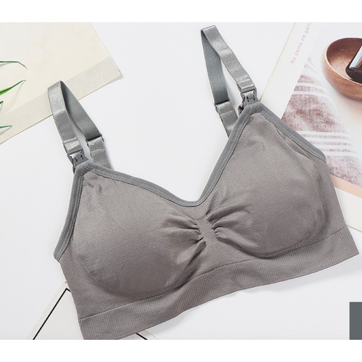 Nursing Top — Basic Gray Microfiber