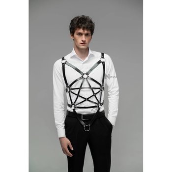 Men's Nova Harness in Eco-Leather — Stylish Black Accessory