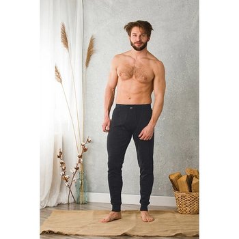 Men's Cotton Thermal Pants — Comfortable Base Layer in Gray